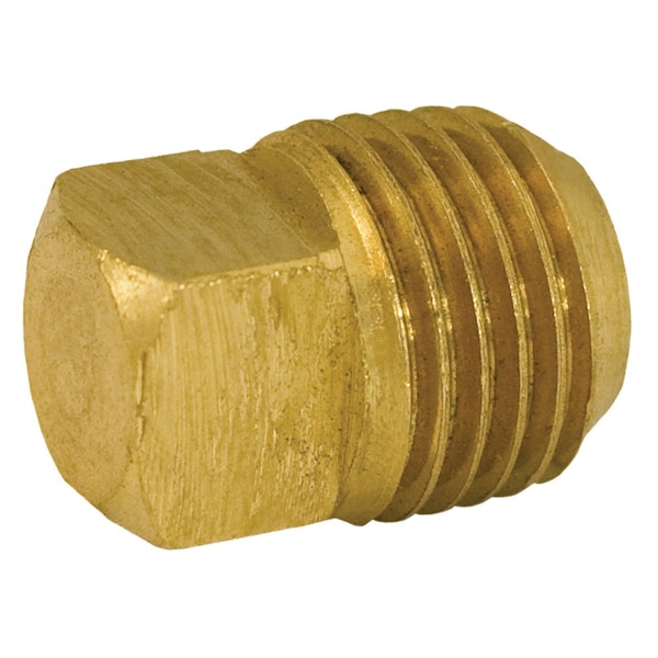 Jones Stephens 3/4in. Yellow Brass Plug with Square Head P10912 - main